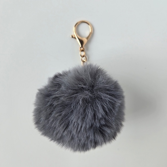 Gray Pom-Pom, Red Floral Letter “A” & Red Spike Keychains(3 Set) 🌺(2 for $10) - Picture 14 of 17
